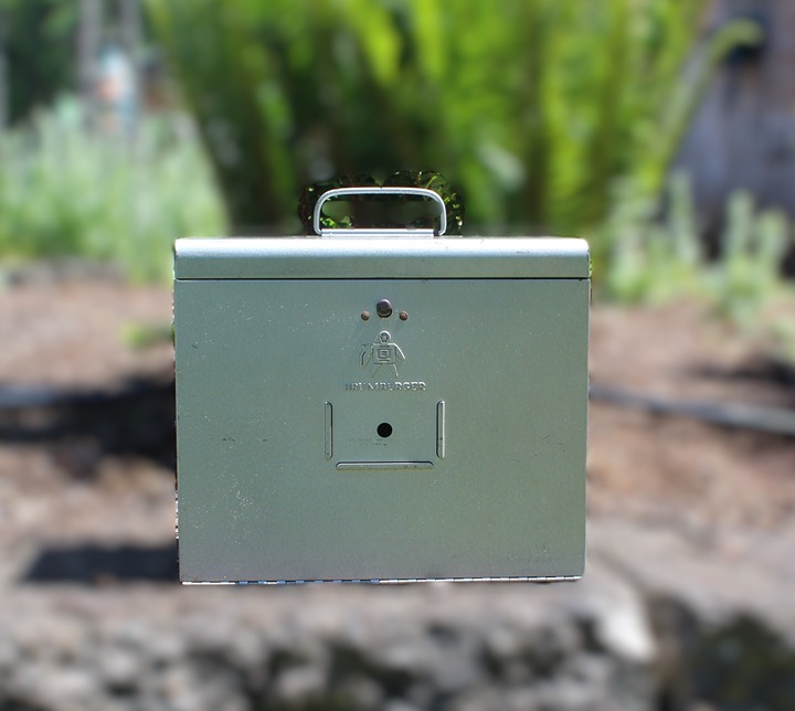 Brumberger Metal Film Case Industrial Decor Made in Brooklyn NY 1960's