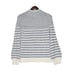 Saylor Mona Sweater Size Small Blue & Creme lightweight Soft Classy Casual