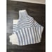 Saylor Mona Sweater Size Small Blue & Creme lightweight Soft Classy Casual