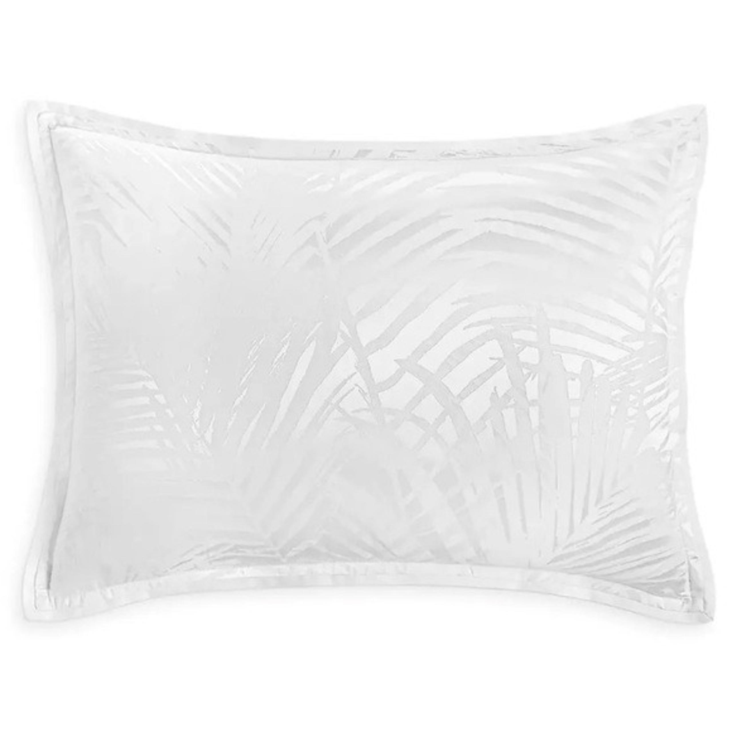 Hudson Park Collection Luxe Palmetto Standard Sham White NWT