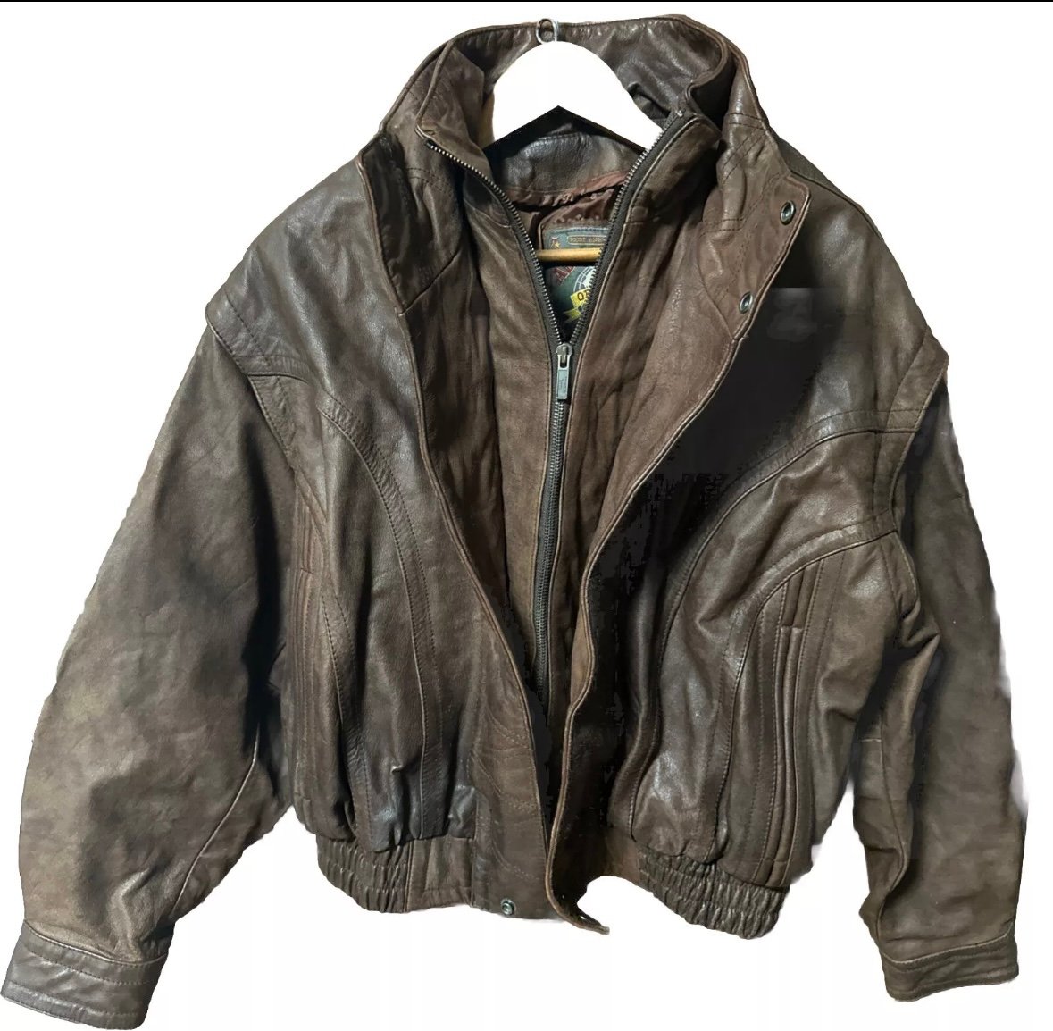 Leather Bomber Jacket