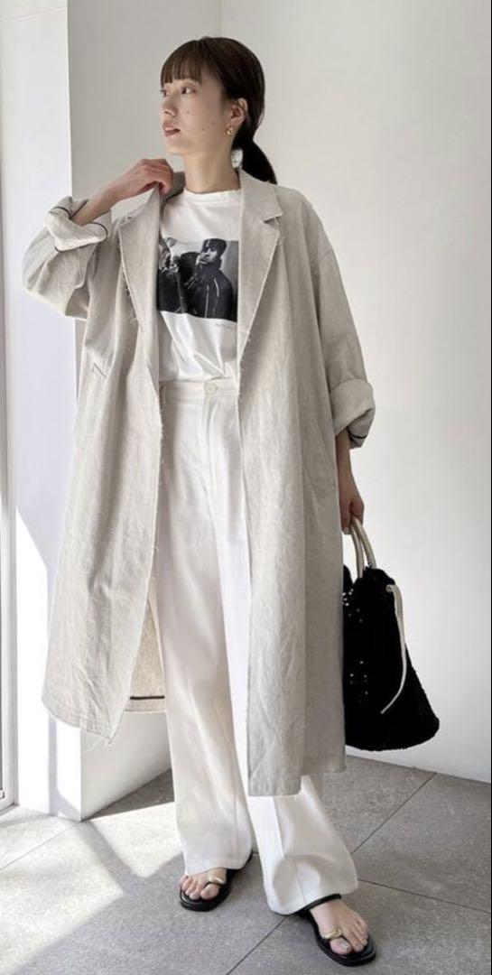 FRAMeWORK Linen Cotton Plain Coat