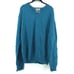 M&S Collection Mens Blue Teal 100% Extra Fine Lambswool Cozy Sweater V-Neck| L