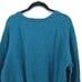 M&S Collection Mens Blue Teal 100% Extra Fine Lambswool Cozy Sweater V-Neck| L