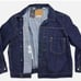 Levi's Premium Type I Denim Jacket Selvedge Trucker Men's Size XXL Dark Wash New