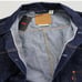 Levi's Premium Type I Denim Jacket Selvedge Trucker Men's Size XXL Dark Wash New
