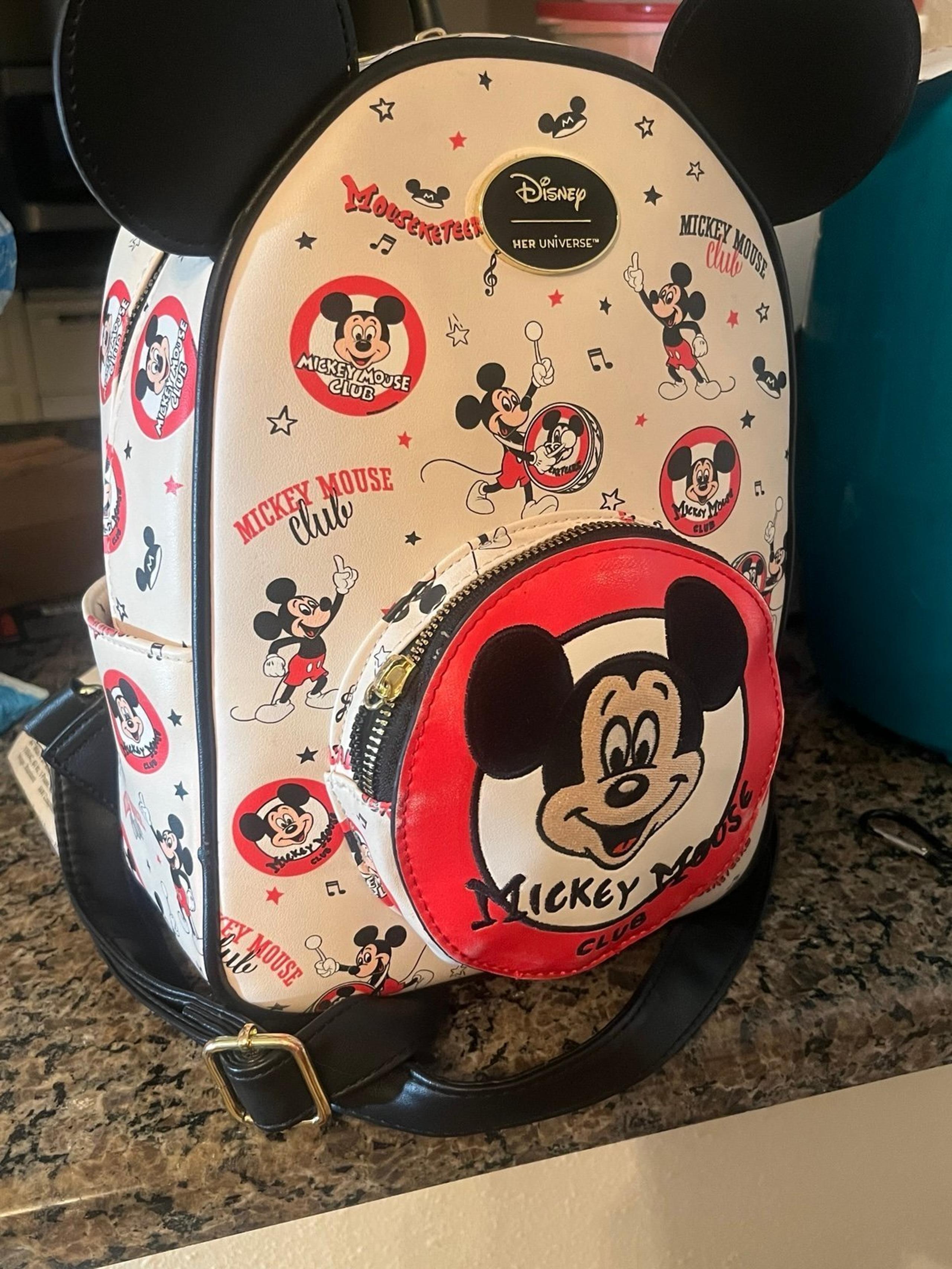 *USED* Disney 100th anniversary Mickey Mouse Vintage her universe backpack
