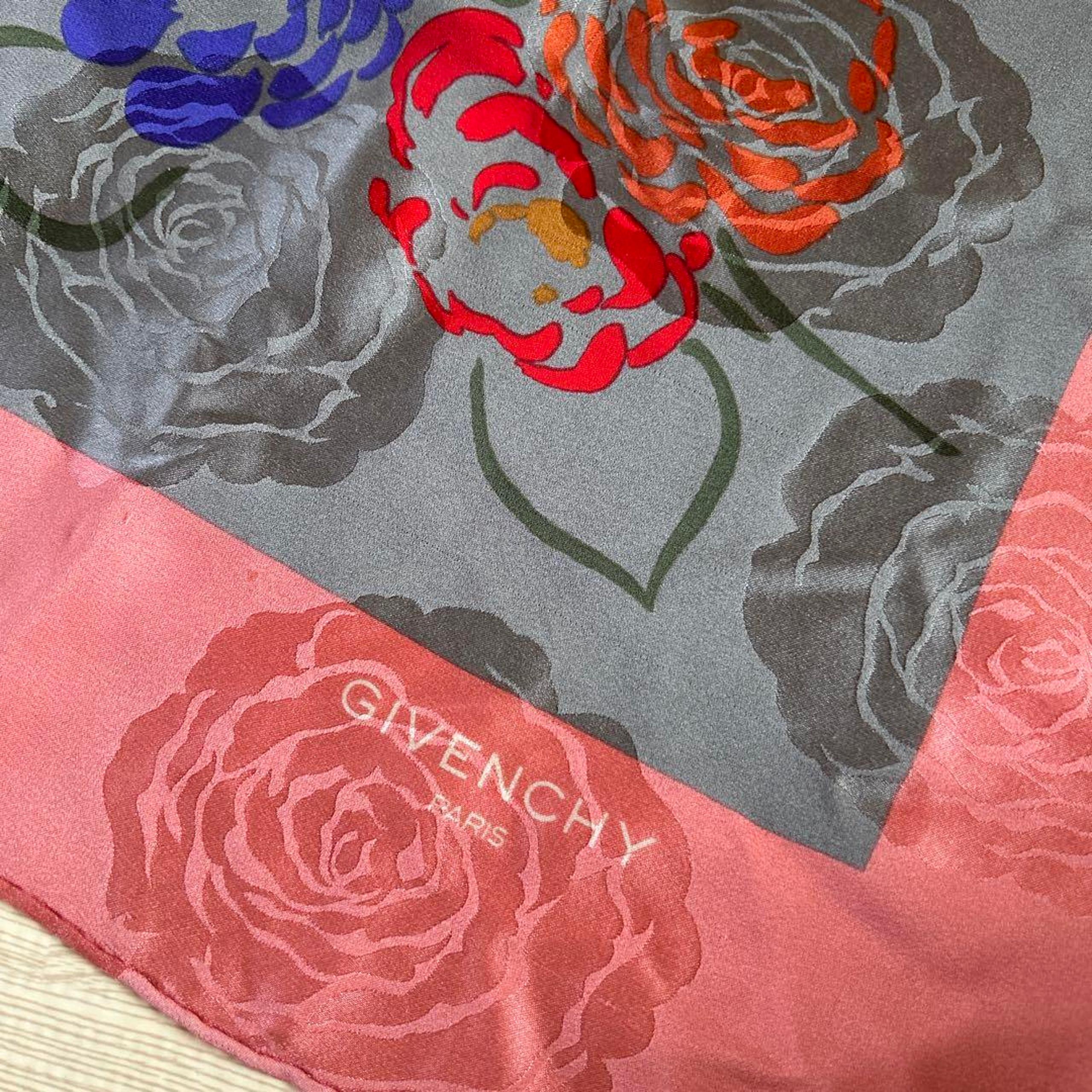 Givenchy Floral Silk Scarf
