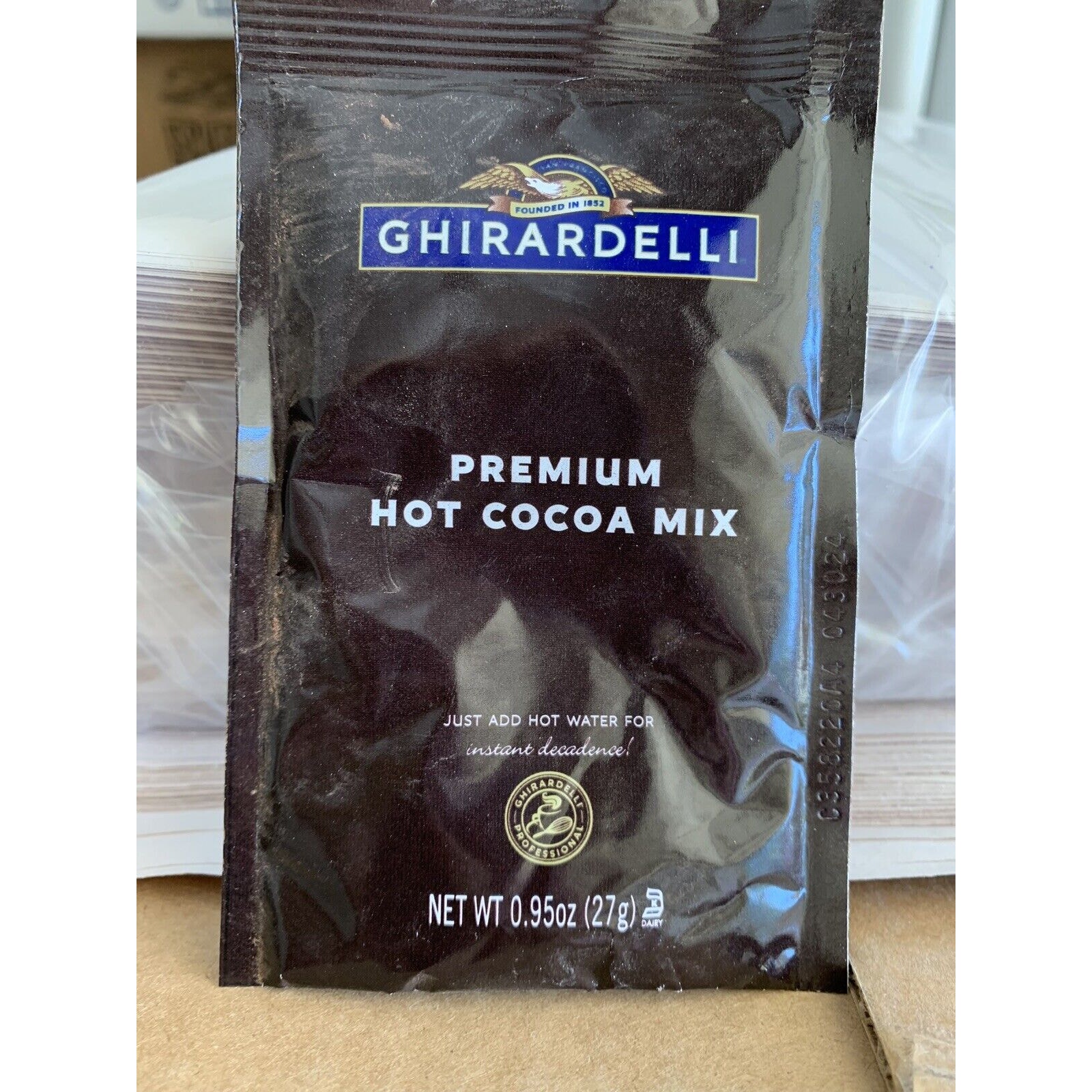 Ghirardelli Chocolate Premium Hot Cocoa Mix .95 Oz Per Package Over 200 Singles