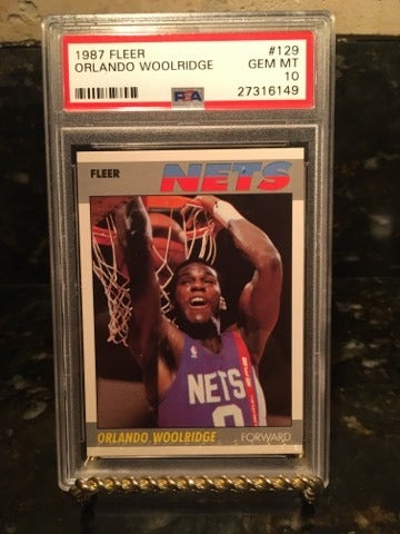 Orlando Woolridge 1987 Fleer PSA 10 Rare