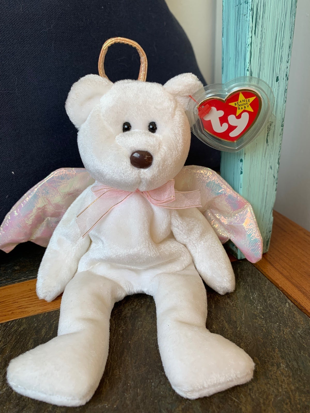 Ty Beanie Babies Halo The Angel Bear