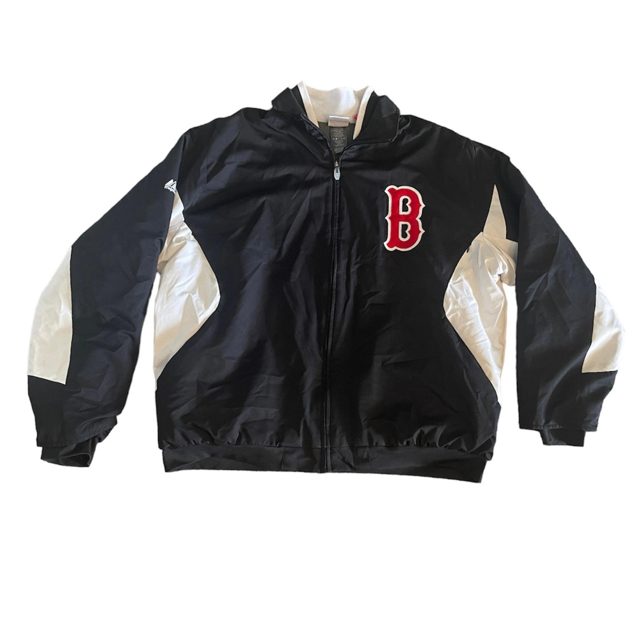 Boston Red Sox Men’s Majestic Therma Base MLB Team Jacket Zip Up Coat Size XL
