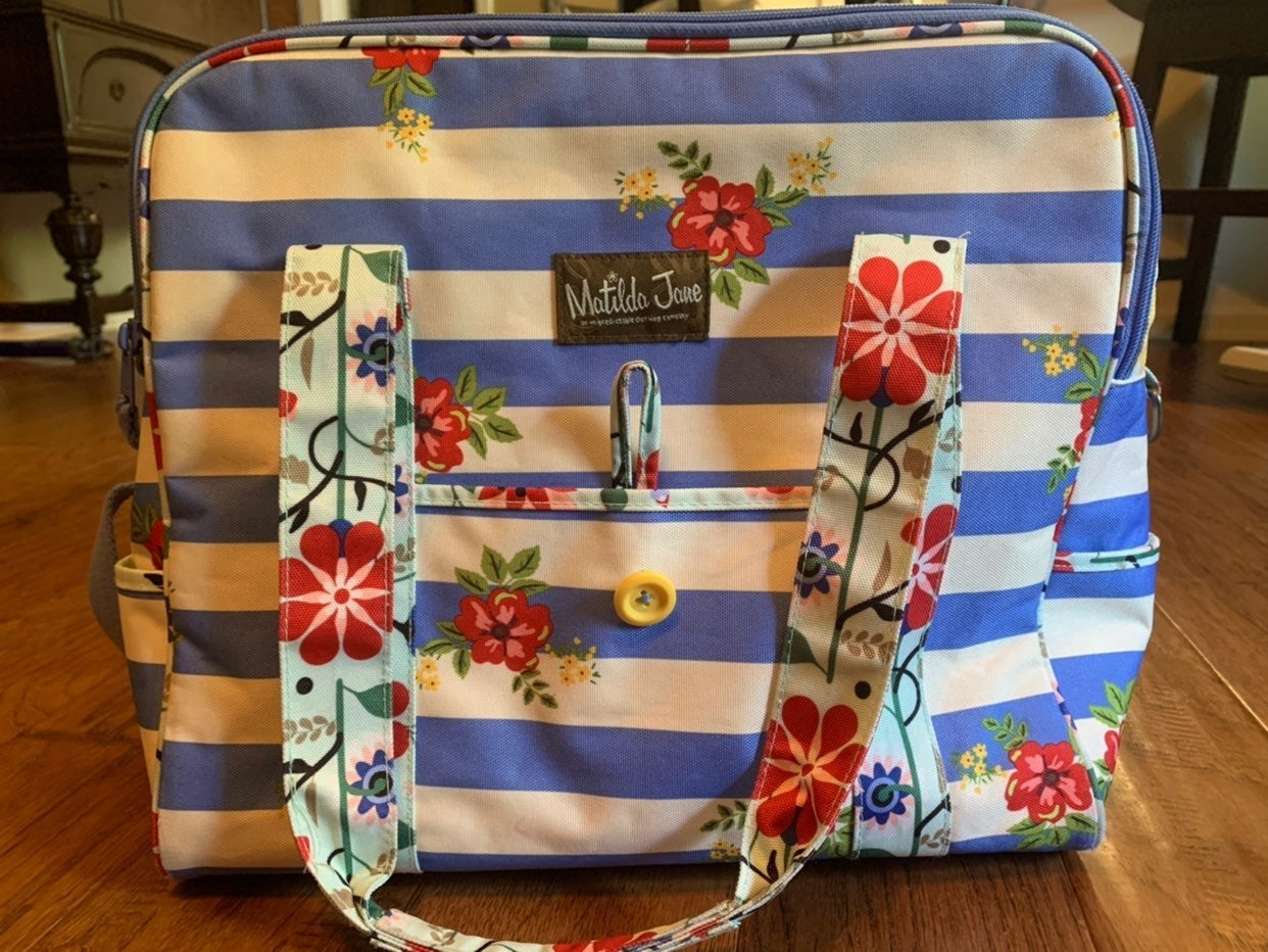 Matilda Jane cooler bag blue stripe