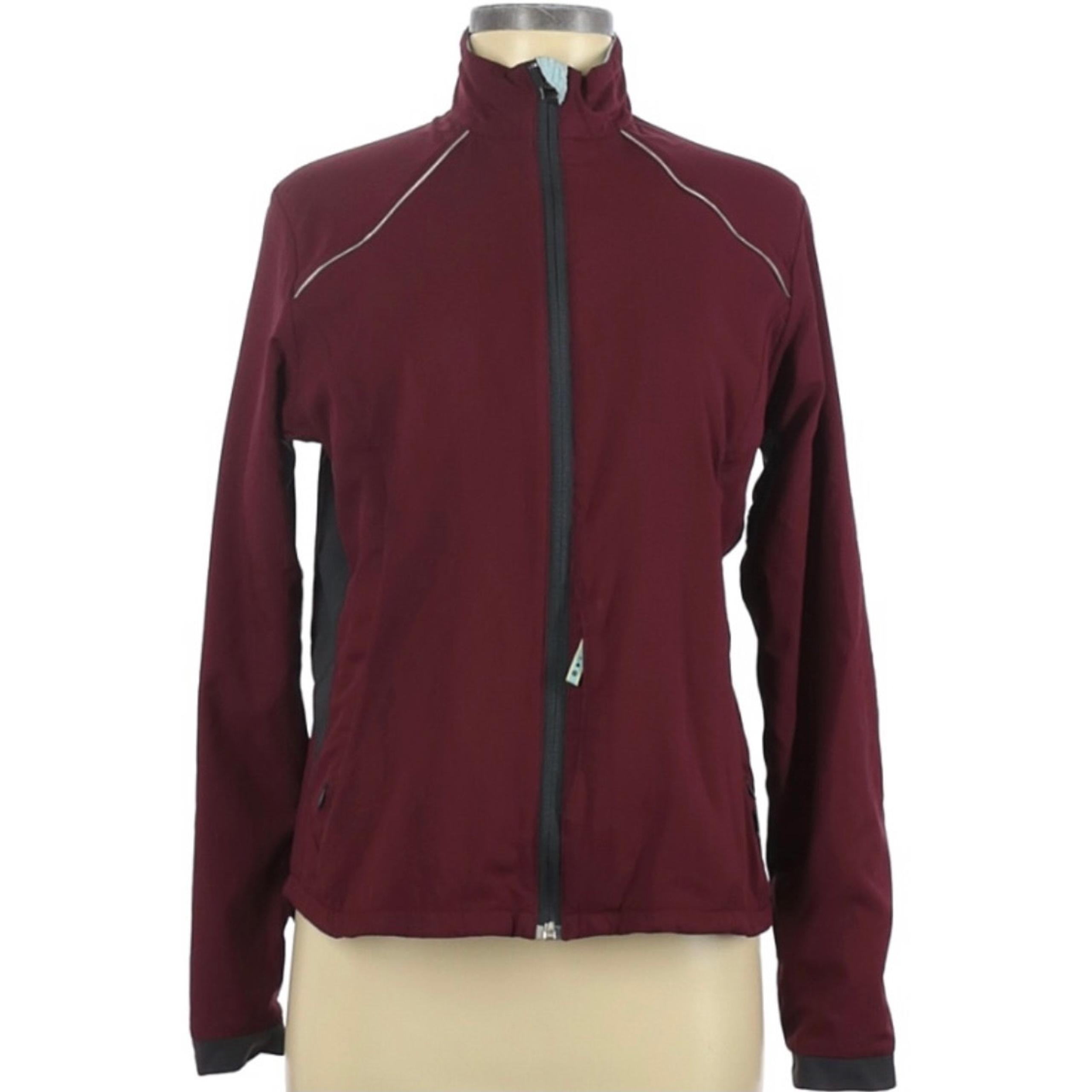 REI Women's Jacket Size M Maroon Full Zip Mid Weight Windproof Jacket
