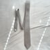 Vintage Oscar de la Renta Silver Gray Dots Men’s Neck Tie