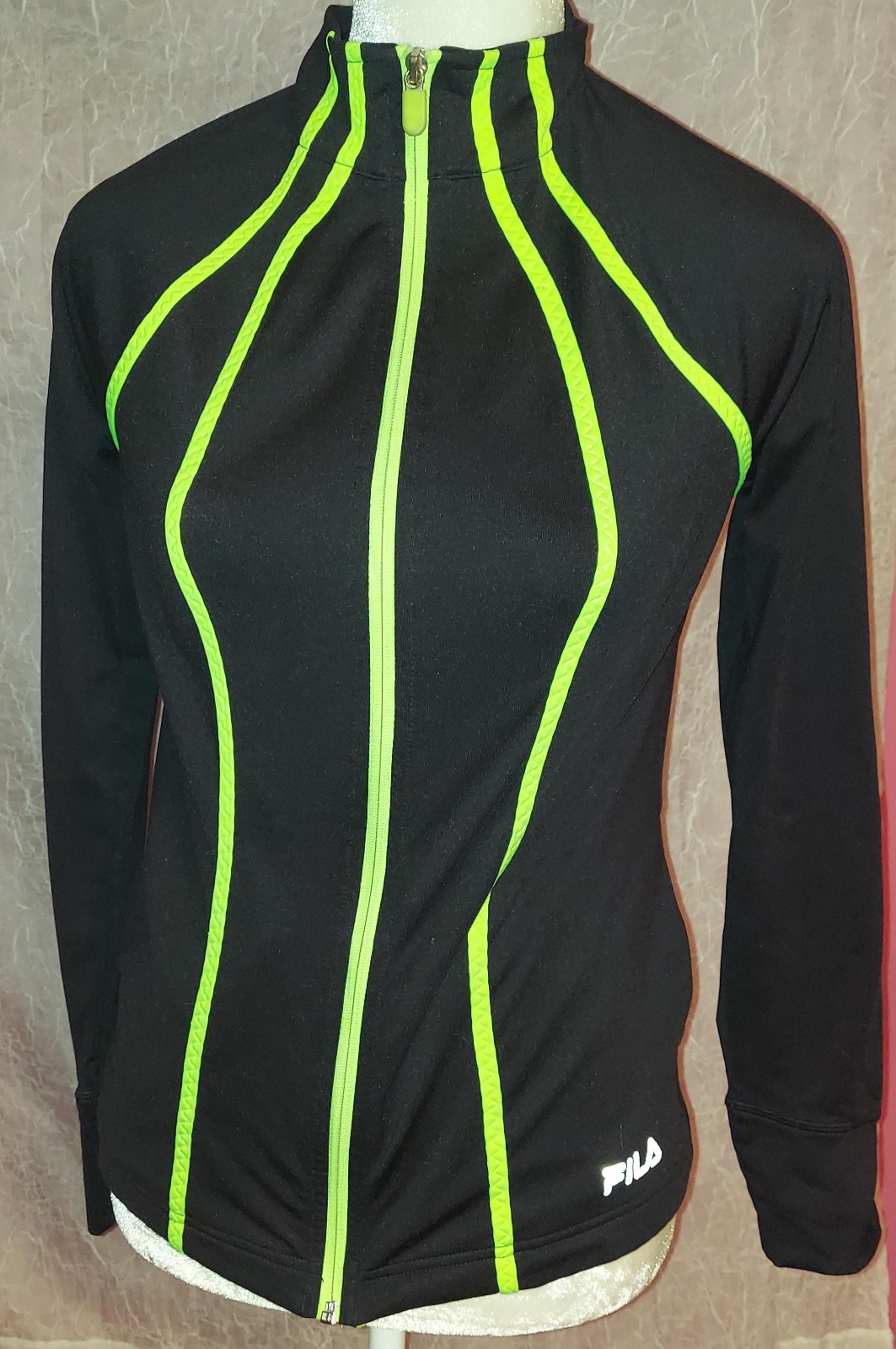 FILA Sport Track Wicking Super Stretch Jacket Track Walking Sporty Zip Up