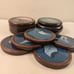 Carved Cedar Wood Agate Geode Crystal Stone Inlaid Jewelry Boxes & Coasters Rare
