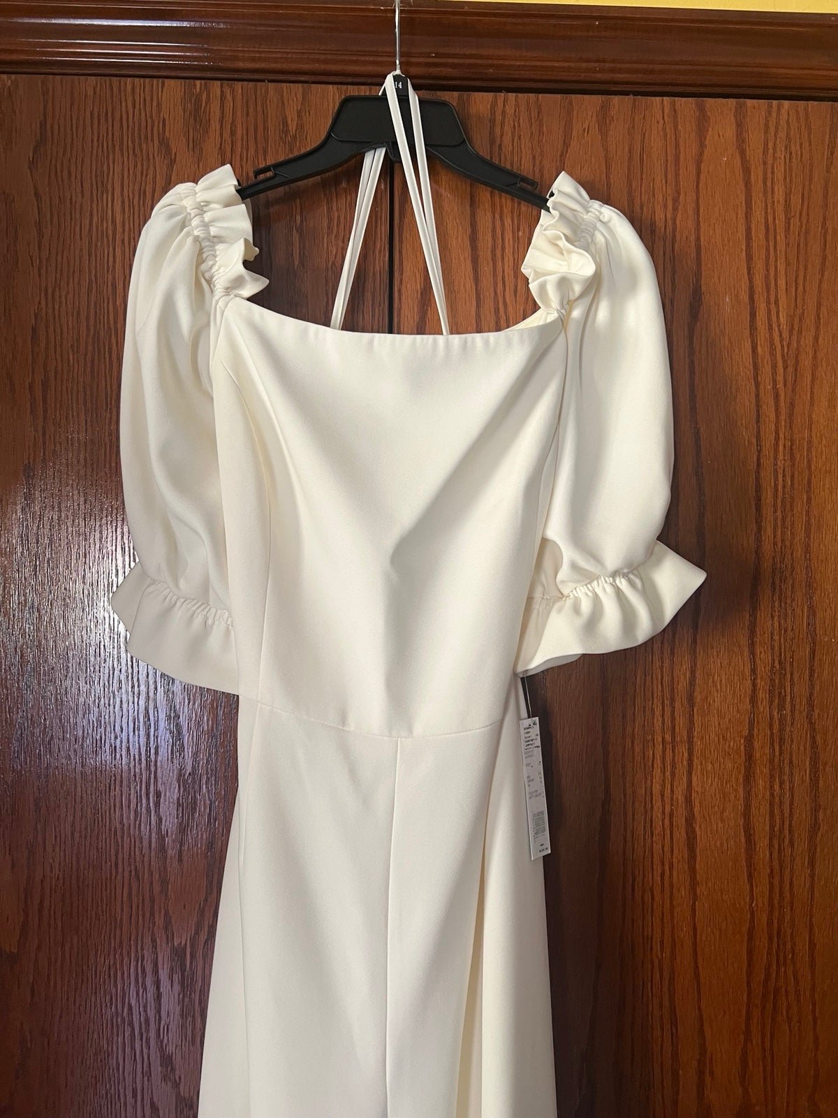 Antonio Melani Sz-14 Ivory Balloon Sleeves Courtney Jumpsuit NWT MSRP-169