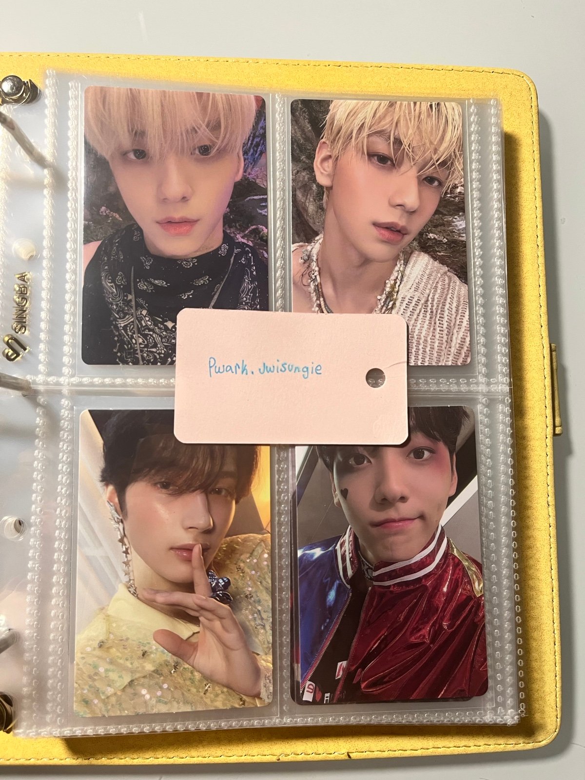 Soobin weverse pc set + Harely Soobin + Hueningkai album pc