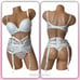 VS Satin & Lace Push Up Bra Garter & Panty Set