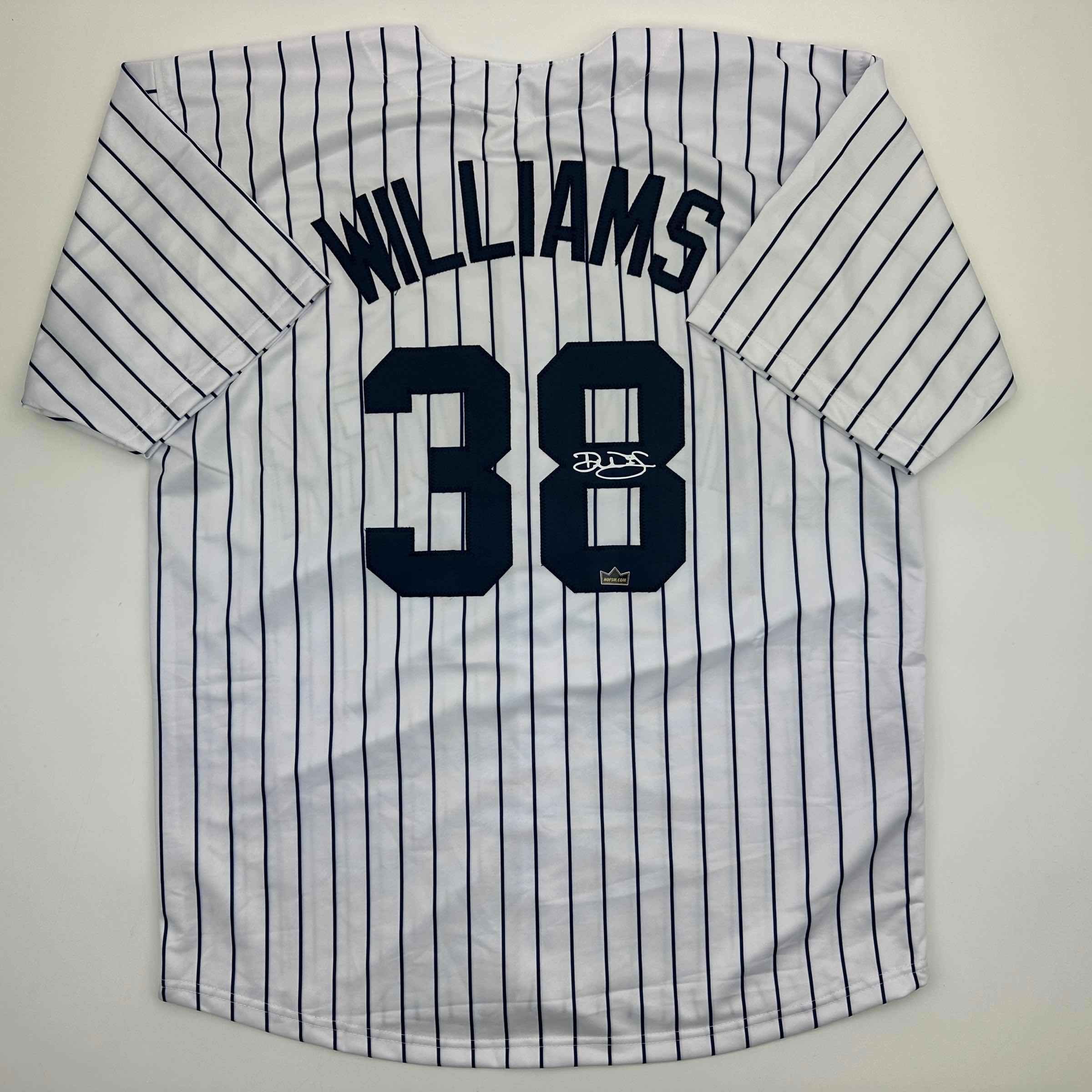 Facsimile Autographed Devin Williams New York Pinstripe Auto Jersey Size Men's