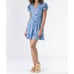 Smith & Quinn The Maeve Thistle Kiss Blue Floral Flutter Sleeve Mini Dress