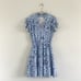 Smith & Quinn The Maeve Thistle Kiss Blue Floral Flutter Sleeve Mini Dress