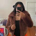 A&F FAUX FUR PUFFER