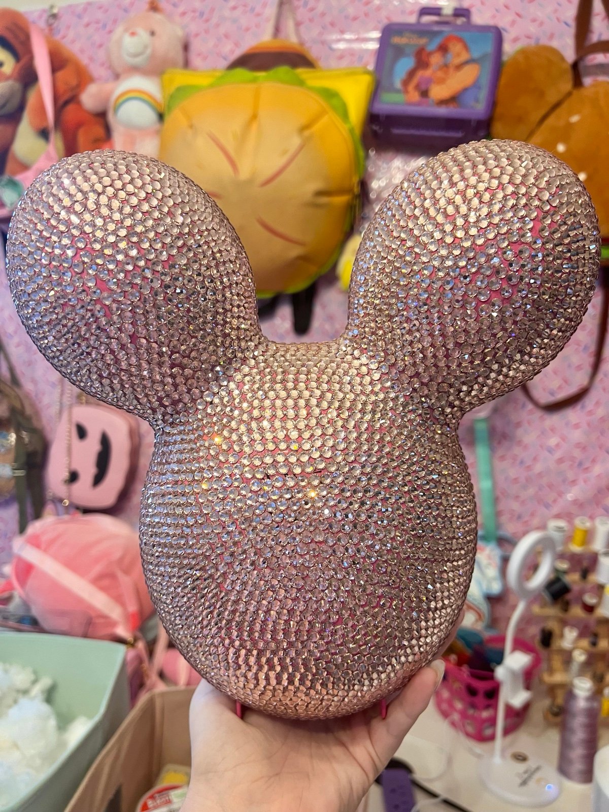 Bedazzled mickey disney popcorn bucket