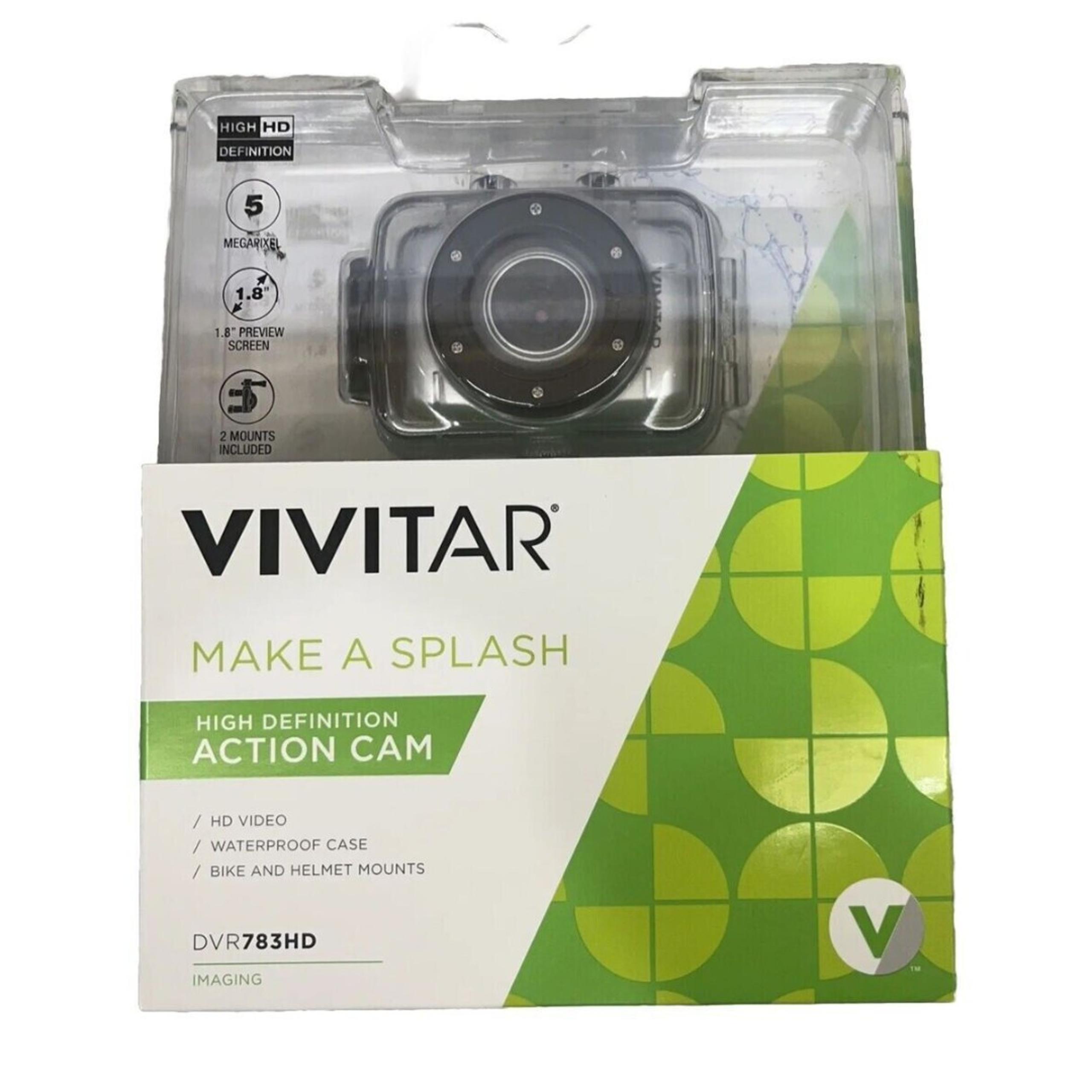 “Make A Splash” Action Cam DVR783HD - NEW (SEE PHOTOS) - Vivitar