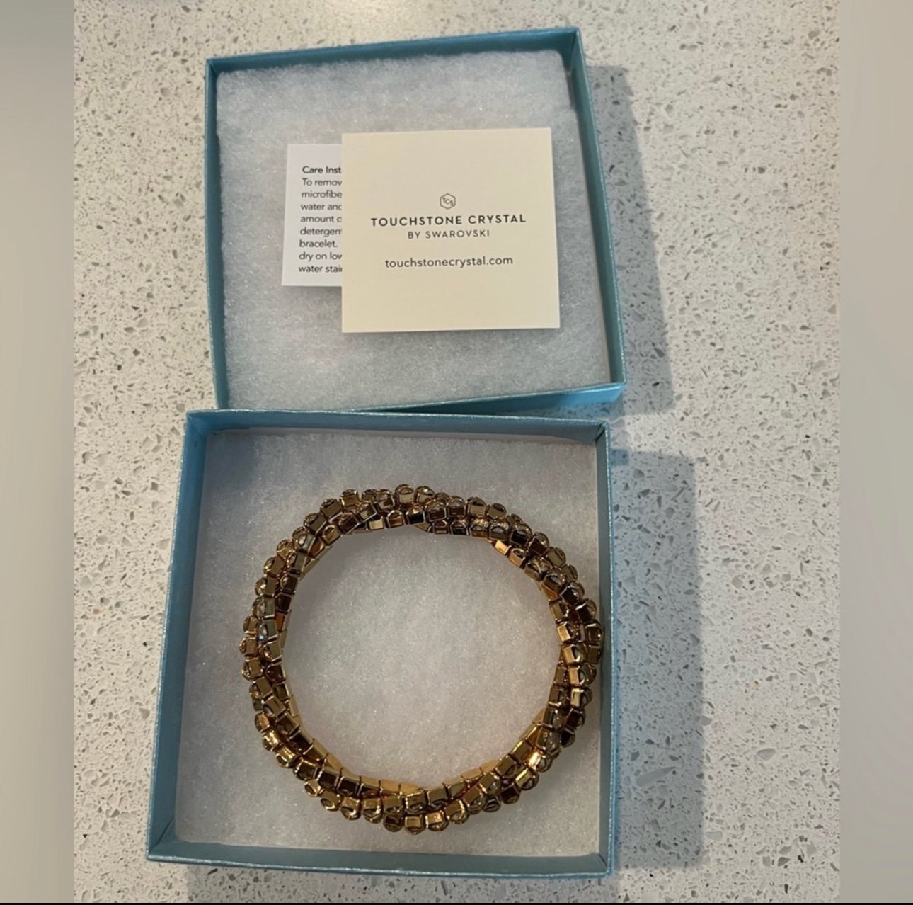 Touchstone Crystal twist stretch bracelet