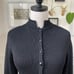 Vintage 70s St John 2pc Pleated Skirt Suit Set Santana Knit Black 4