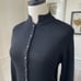 Vintage 70s St John 2pc Pleated Skirt Suit Set Santana Knit Black 4
