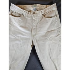 Vintage Guess By Georges Marciano Jeans Mens 36 Made In USA Beige Tan Triangle