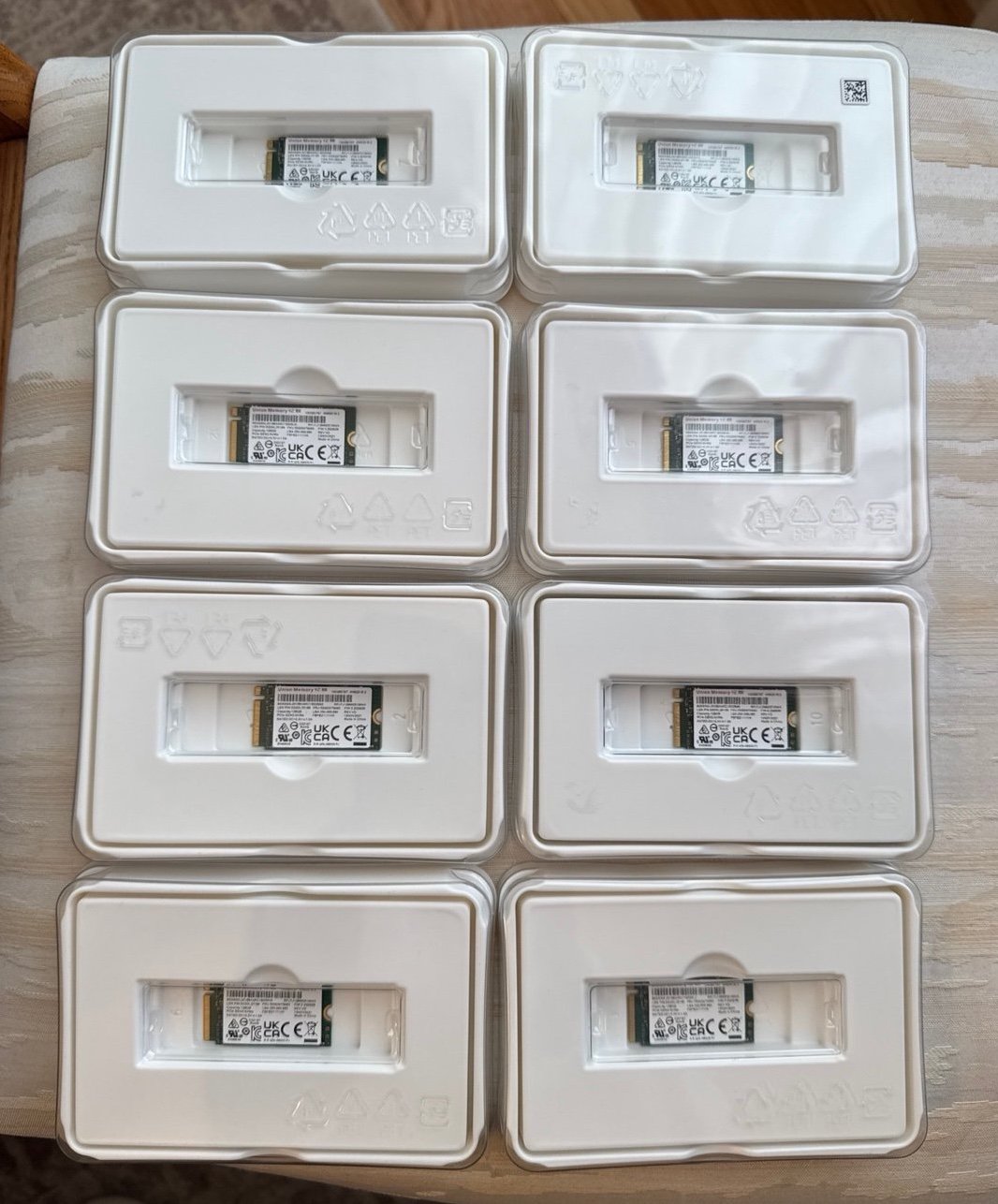 NVME 128GB drives bundle of 8 union memory