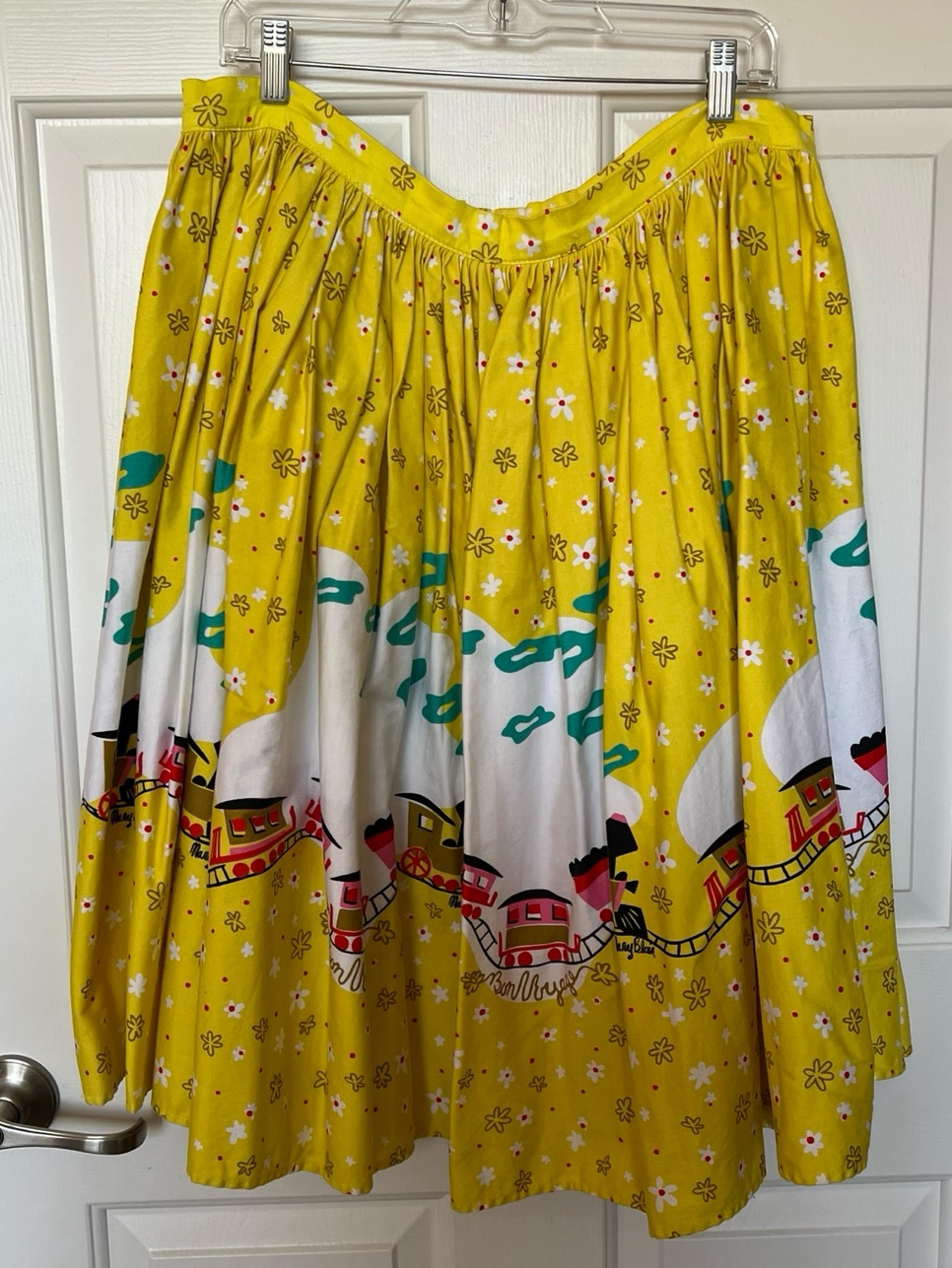 Vintage Pinup Girl Clothing: Pinup Couture x Mary Blair Jenny Skirt size 2X