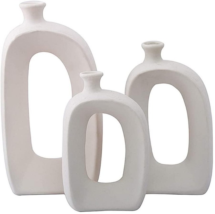 Perfect Home Decoration Vase White Ceramic Vase Modern Vase Decoration