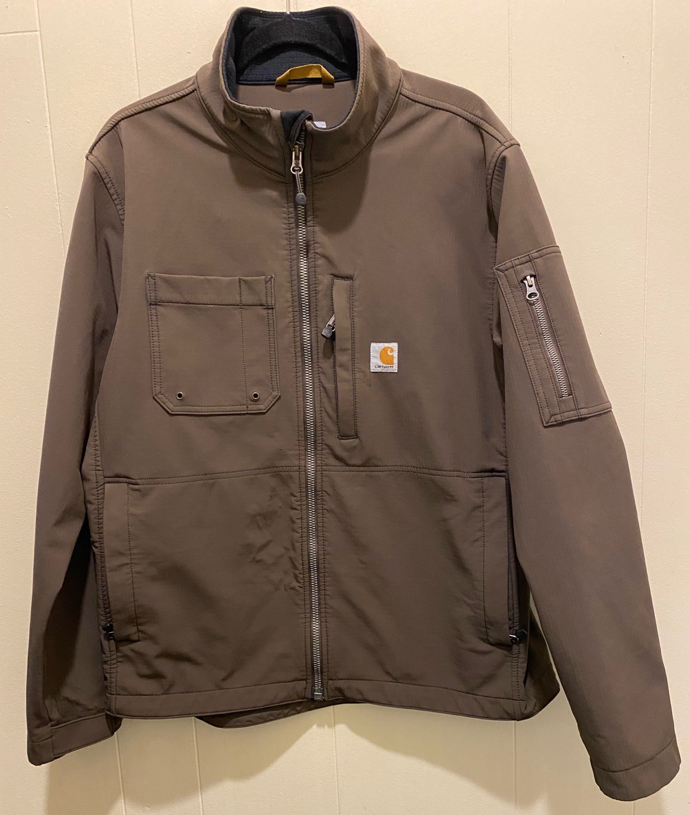 Carhartt (102703)Dark Coffee Rough Cut Jacket—Large Men’s