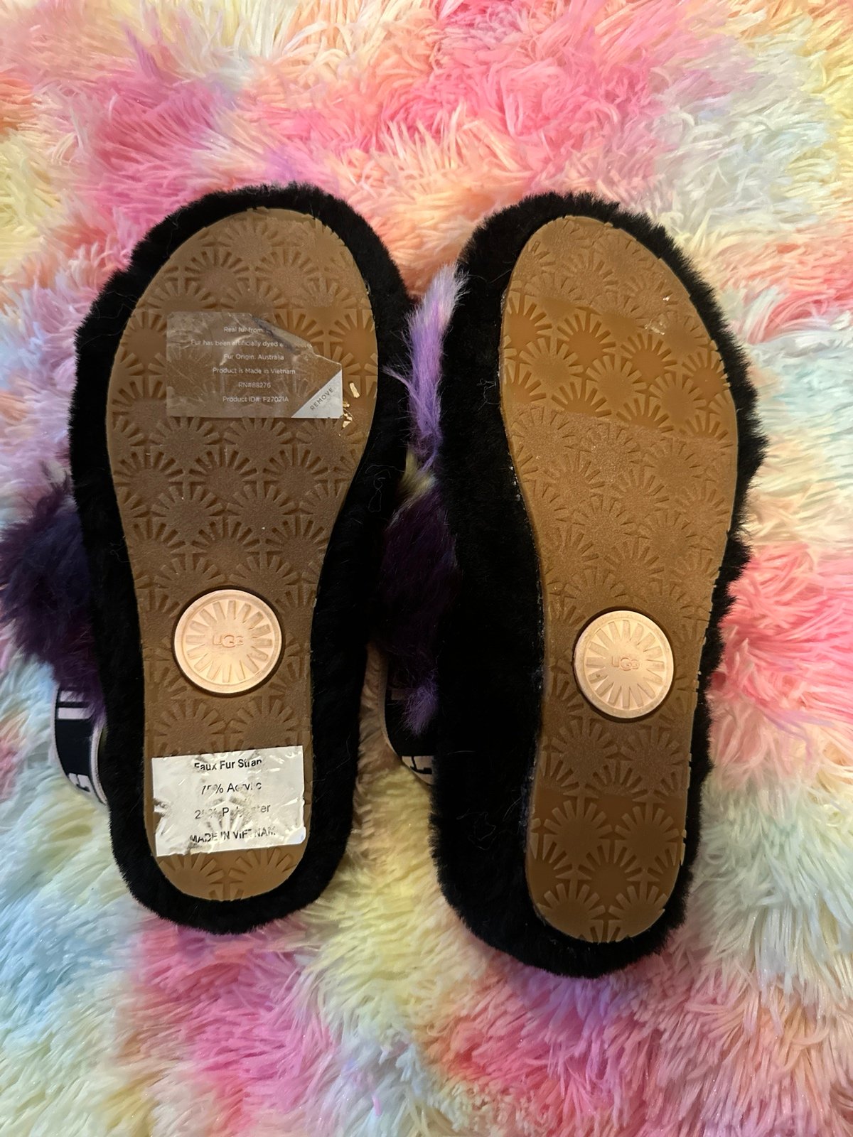 UGG Fluff Yeah Slide Tie Dye