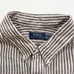 NWT! Polo Ralph Lauren Shirt Men 3XLT Tall Brown Stripes 100% Linen Long Sleeve