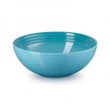 Le Creuset Stoneware Vancouver Serving Bowl,2 3/8 qt,9 3/8 in,Caribbean Blue NEW