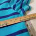 Southern Tide Skipjack Men's Turquoise & Navy Blue Striped Polo -- Large