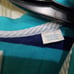 Southern Tide Skipjack Men's Turquoise & Navy Blue Striped Polo -- Large