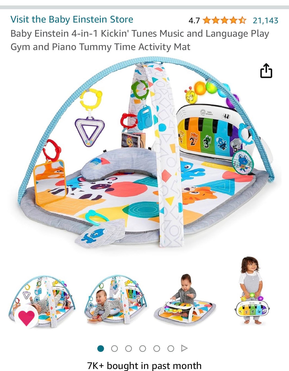 Baby einstein floor gym mat