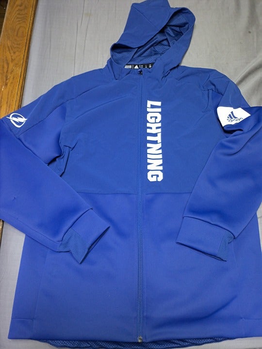 Tampa Bay Lightning Adidas zip up jacket hoodie