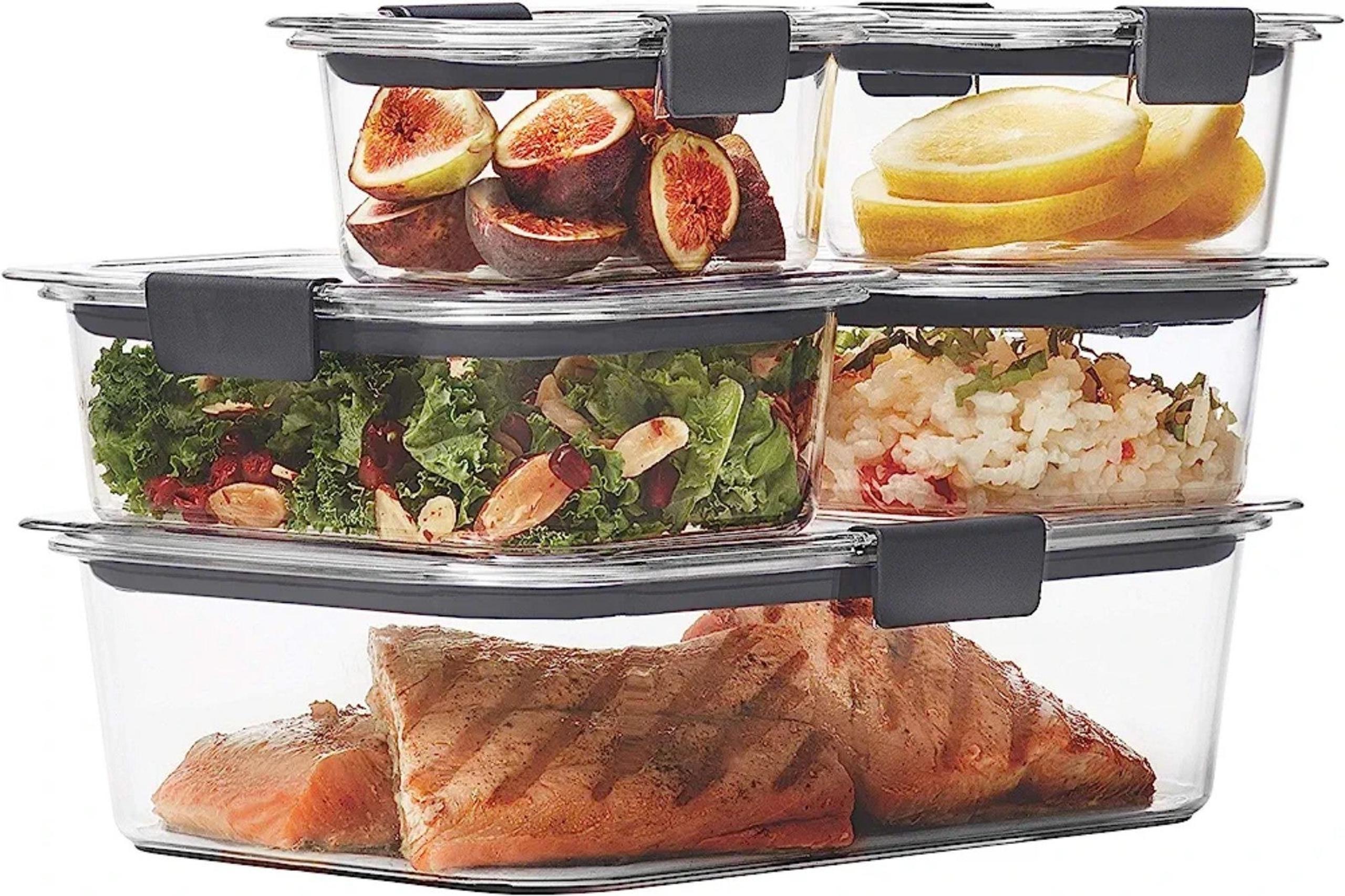 Rubbermaid Brilliance Leak-Proof Food Storage Containers with Airtight Lids 10pc