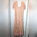 Southern Fried Chics Orange Maxi Dress Tiered Square Neck Puff Sleeve Smock Long