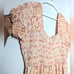 Southern Fried Chics Orange Maxi Dress Tiered Square Neck Puff Sleeve Smock Long