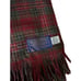 Pendleton VIRGIN WOOL Scarf Maroon Red Gray Multi Plaid Made In USA