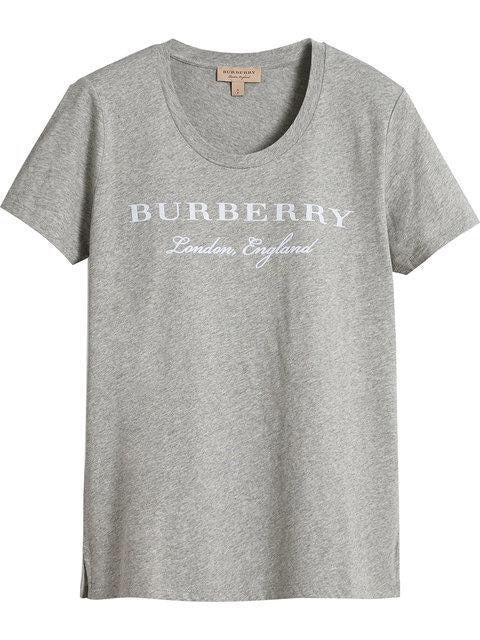 Burberry Pale Grey Melange Tshirt